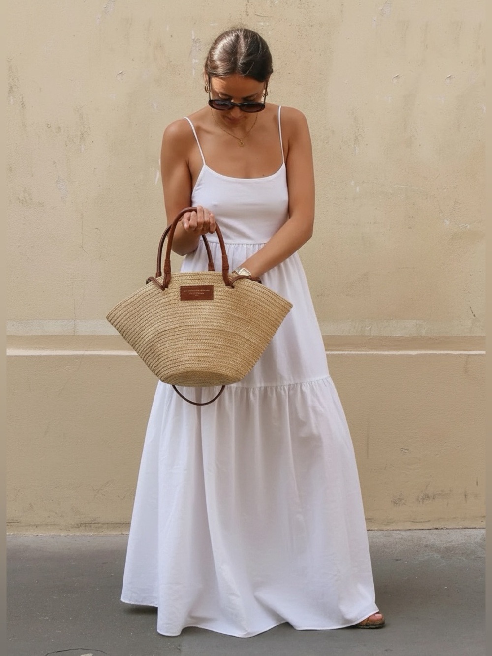 Commense Solid Backless Long Dress